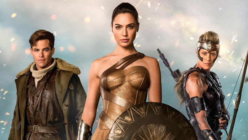 Diana of Themyscira, Movie, Gal Gadot, Robin Wright, Wonder Woman, Chris Pine, 1080P, General Antiope, Steve Trevor