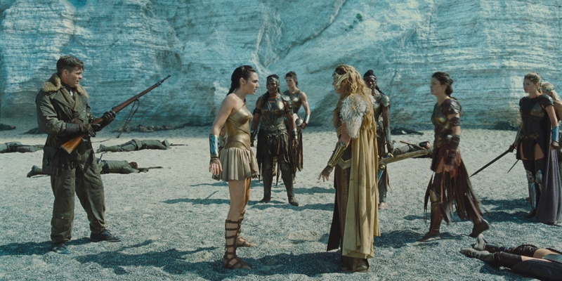 Chris Pine, Robin Wright, General Antiope, Steve Trevor, Movie, 1080P, Wonder Woman, Gal Gadot
