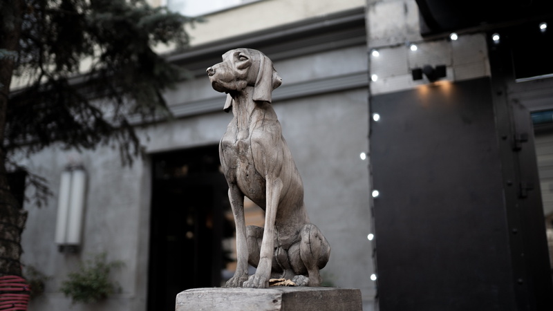 craft, art and craft, angel, flora, pottery, aluminium, 8K, carving - craft product, male likeness, focus on foreground, art, gray, built structure, dog