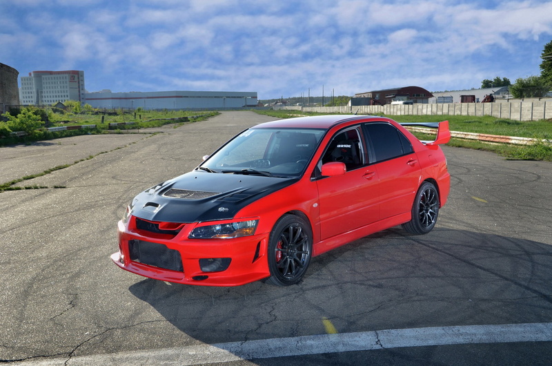 lancer, mitsubishi lancer evolution IX, evolution, Red, car, 1080P, mitsubishi, ix, HD
