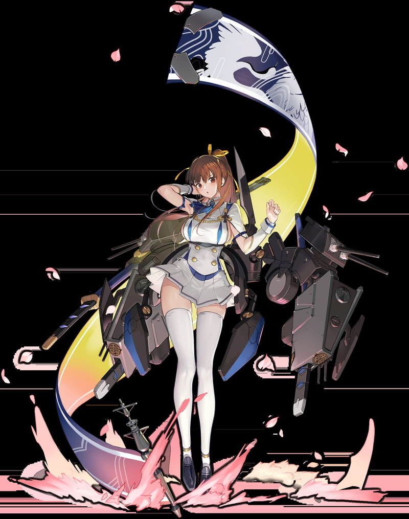 anime girls, Kasumi, Dead or Alive, white thigh highs, thighs, 1080P, Azur Lane