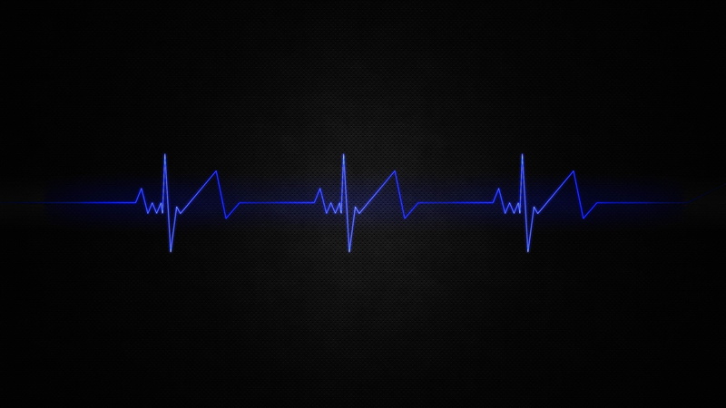 Blue, simple, x, abstract, textures, dark, hd, beat, 2K, heart, minimalistic, patterns, Light, art