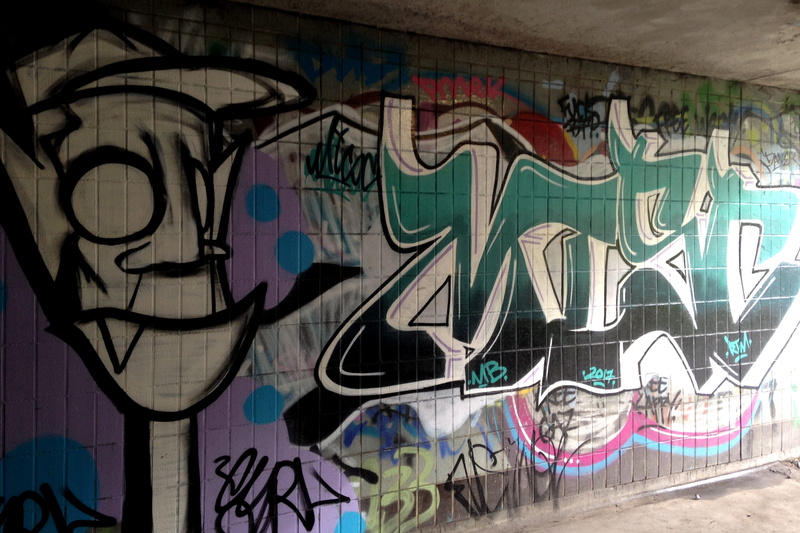 2K, graffiti, street art, western script, paint, road, mural, city, hip hop, day, painted, mancunian way, wall - building feature, text, creativity, ring