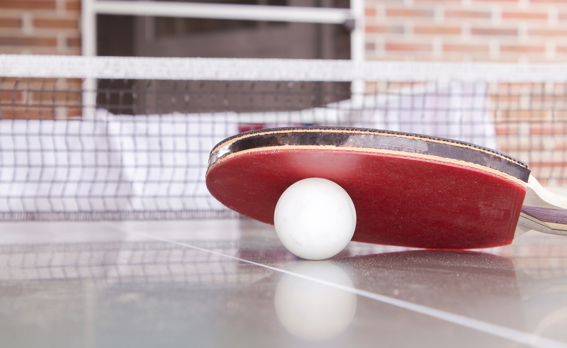 beneath, white, ball, tennis, table, pingpong, 4K, paddle, red