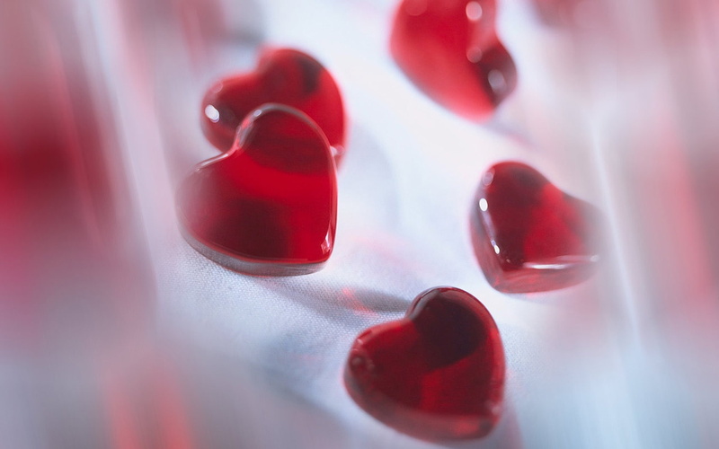 Heart, Candy, Love, shaped, Red, 720P