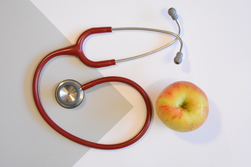doctors office, obesity, diet, 5K, healthcare and medicine, studio shot, stethoscope, healthcare, medical instrument, health, medical exam, prevention
