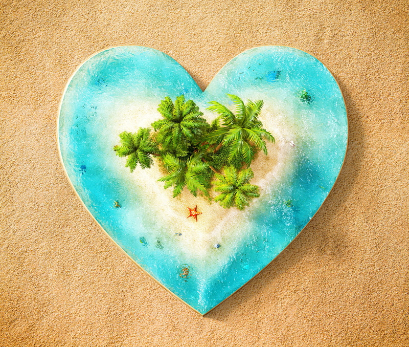 green color, food, no people, sand, close-up, fruit, 2K, colored background, heart, high angle view, blue, nature, food and drink, table, healthy eating