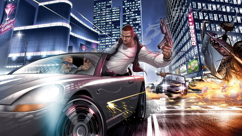 auto, 1080P, games, grand, hd, iv, theft, art