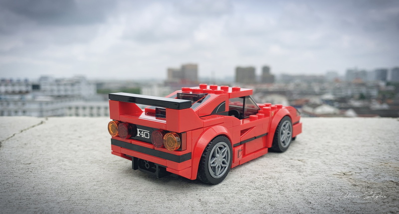 LEGO, 4K, Ferrari F-40, red, Motorsport, motorsports, motors, Ferrari