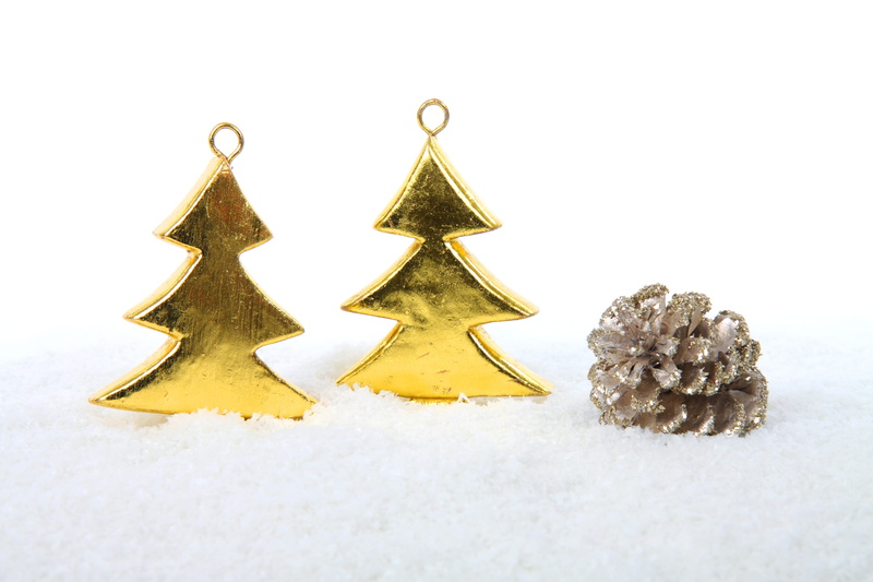 Celebration, advent, tree, 4K, white, christmas decoration, christmas ornament, golden, christmas tree, star shape, cold temperature, no people, cone