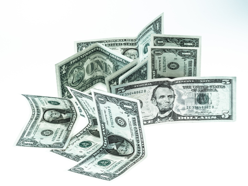 savings, close-up, paper currency, paper money, success, funds, finance, studio shot, bank note, white background, cut out, corporate business, bills, finance dollar