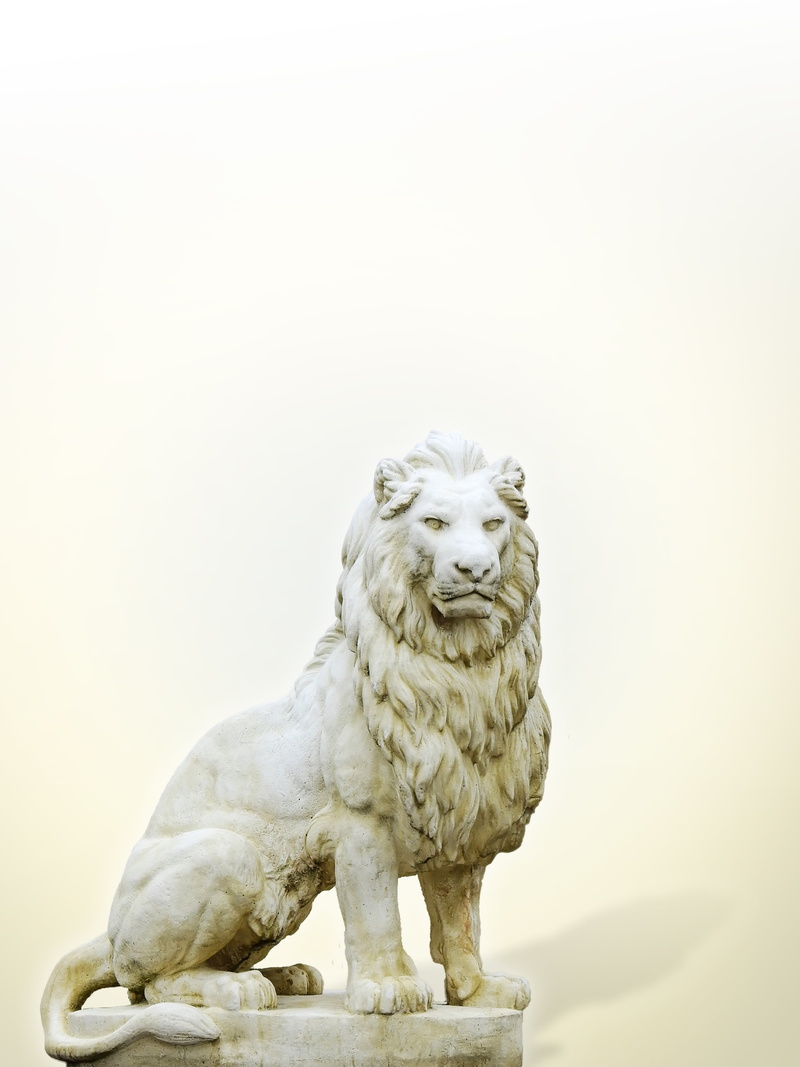 art and craft, mammal, domestic, looking away, art, close-up, lion, copy space, stone, wild animal, animal themes, canine, pets, statue, no people, outdoors