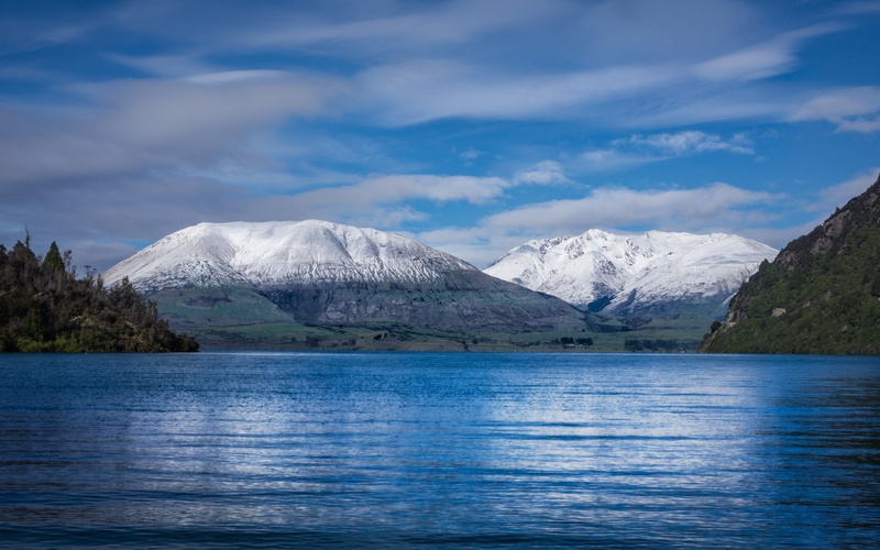 blue, cold temperature, no people, water, tranquil scene, day, nature, tranquility, mountain, scenics - nature, lake, sky, winter, high definition nature sceneries pictures 1920x1200