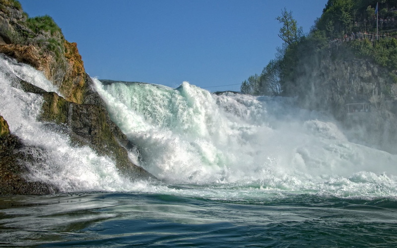 sport, beauty in nature, flowing, wave, outdoors, day, waterfront, environment, land, nature, waterfall, no people, high res  nature download 1920x1200