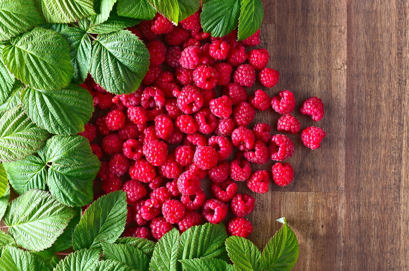 abundance, raspberry 4k hd high definition, leaf, wood - material, 4K, green color, organic, close-up, fruit, freshness, strawberry, large group of objects