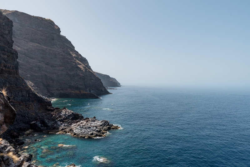 lake, pacific, la palma, sea, beach, spain, formation, rock - object, high res, scenics - nature, canary islands, idyllic, day, solid, tranquility, proís de candelaria