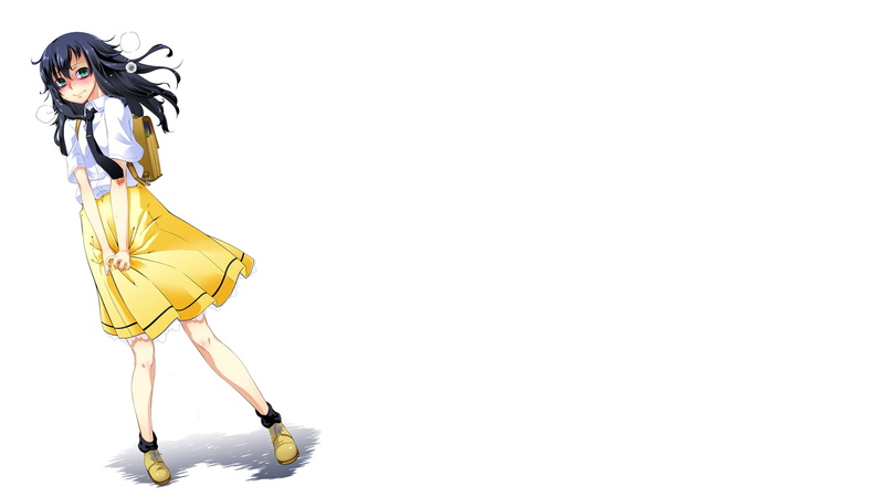 Kuroki Tomoko, adult, yellow, women, copy space, lifestyles, young women, front view, full length, Watashi ga Motenai no wa Dou Kangaetemo Omaera ga Warui!