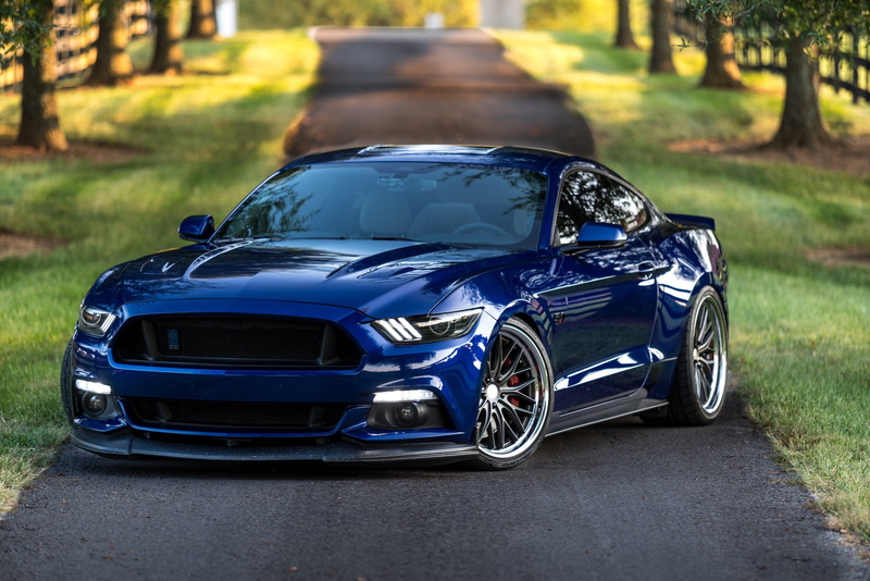 Ford, Mustang, 1080P, LED lights, 5.0, Blue
