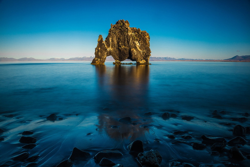 water, rock, body, Iceland, digital, Rhino, Hvitserkur, basalt, 1080P