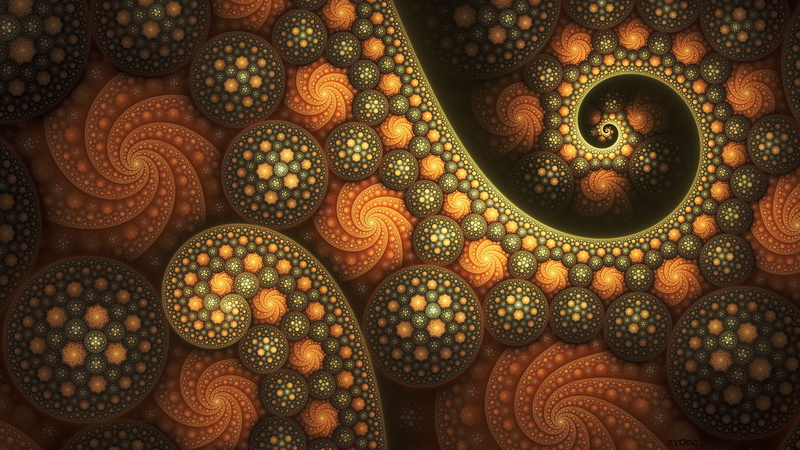 circles, twirl, background, 1080P