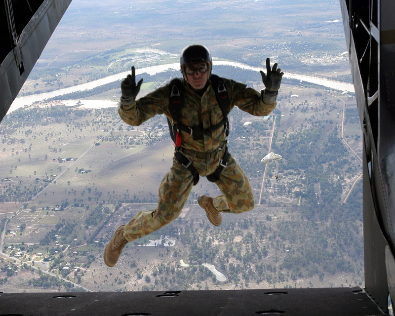 military, human arm, exhilaration, extreme sports, joy, Parachuting, people, looking at camera, government, excitement, jumping, Skydiver, adult, portrait