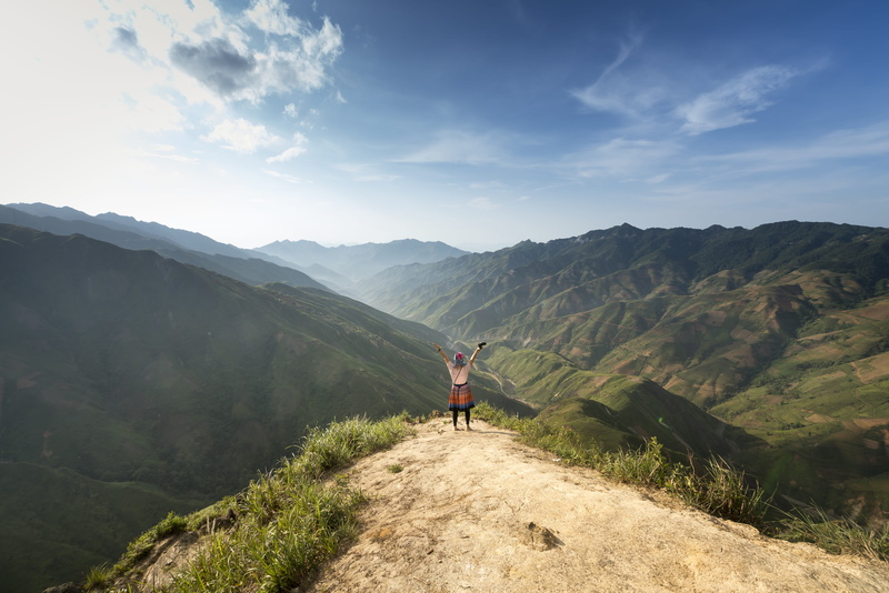 leisure activity, tranquility, grass, daylight, hiking, mountain range, scenery, one person, person, idyllic, scenic, vacations, scenics - nature, tranquil scene