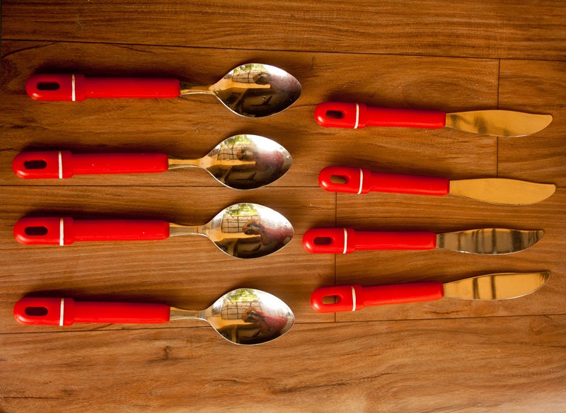 kitchen Utensil, directly above, large group of objects, pattern, ball, organization, silverware, close-up, equipment, wood - Material, knives, choice