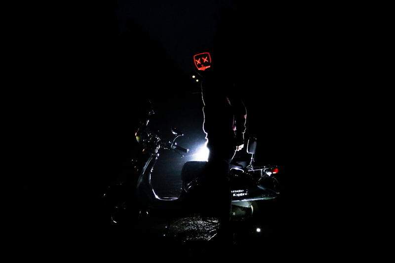 comeback, 5K, standing, nature, angry, light, music, glowing, blue, illuminated, light - natural phenomenon, skull, black background, arts culture and entertainment