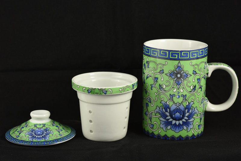art and craft, green, indoors, tea, porcelain, food and drink, stock, cup, floral pattern, no people, coffee - drink, still life, mug, oriental, close-up