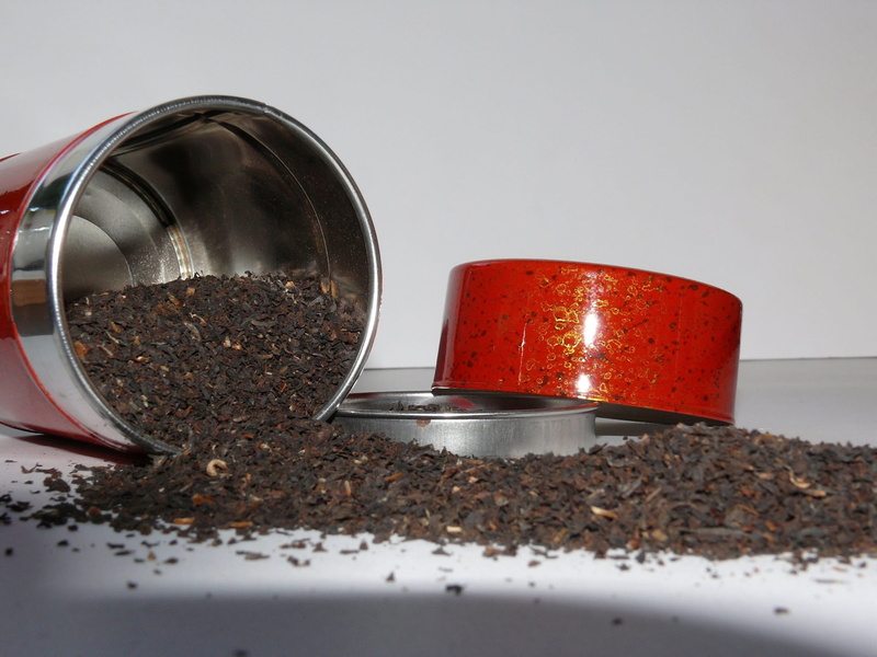 container, Tea Leaf, 1080P, preparation, infusion, studio shot, food, spice, equipment, Tea Leaves, kitchen utensil, selective focus, coffee - drink, indoors