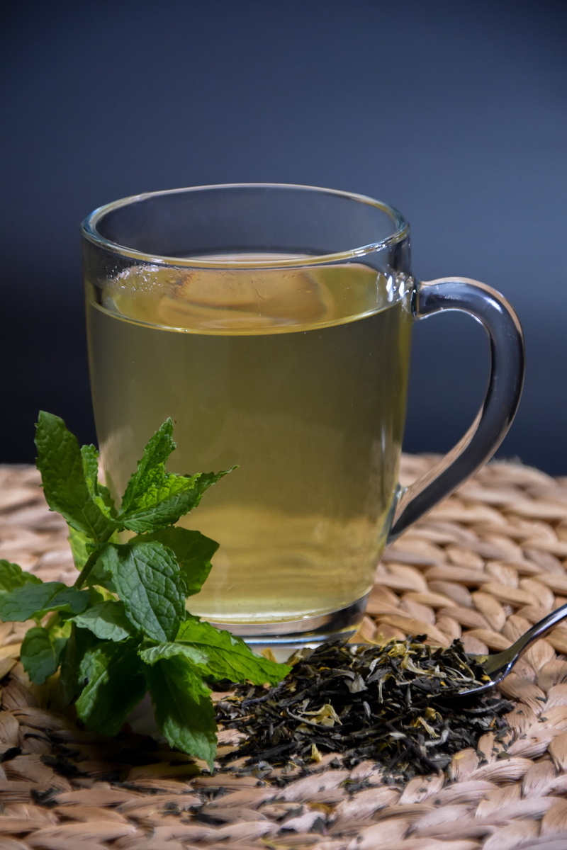 table, alternative medicine, still life, yellow, loose tea, healthy eating, leaves, 4K, dry leaves, Plant, hot drink, refreshment, mint Leaf - Culinary