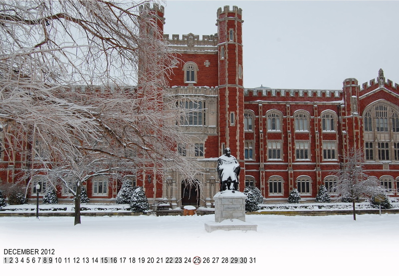 sculpture, no people, bare tree, architecture, nature, 2012, day, winter, outdoors, built structure, calender, tree, snowing, cold temperature, Calendar