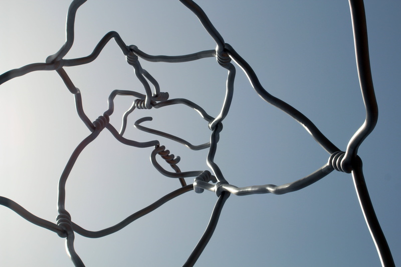 decoration, daytime, barcelona, day, boundary, wire, protection, nature, healthcare and medicine, full frame, fence, intertwined, modern, metal, tree, sun
