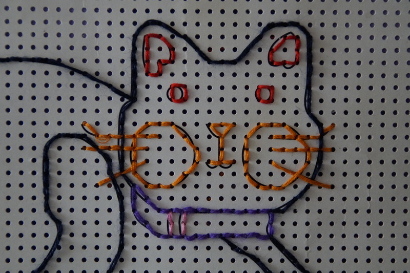 embroidered, hand labor, 5K, studio shot, full frame, children, childrens room, choice, kindergarten, child, plastic, cat, indoors, close-up, large group of objects
