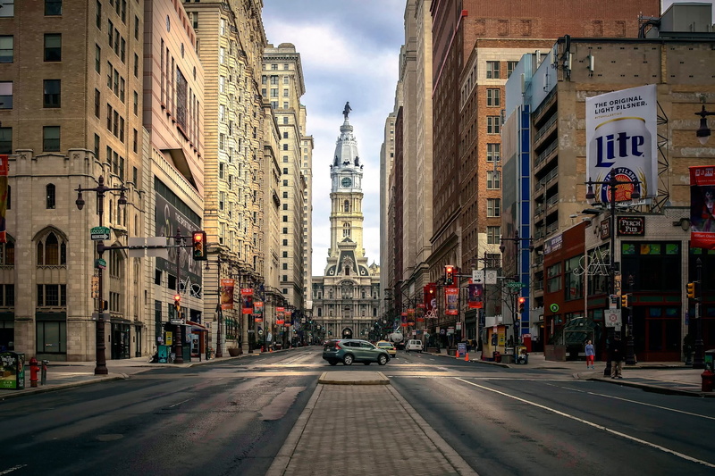 architecture, Heart of Philadelphia, philadelphia, 1080P, street, center, downtown, heart