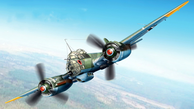 Luftwaffe, Ju 88A-5, multi-purpose aircraft, Junkers, figure, 1080P