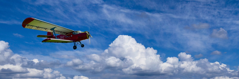 double decker, above the clouds, aircraft, holiday, mode of transportation, antonov, blue, airplane, old, cloud, oldtimer, day, wing, sky, biplane, people