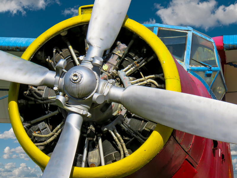 engine, 5K, stationary, metal, outdoors, holidays, plane, aerobatics, no people, technology, day, close-up, travel, fly, red, transportation, yellow, nature