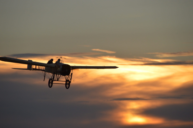 aircraft, cloud - sky, beauty in nature, flyer, on the move, transportation, airplane, biplane, no people, motion, aviation, mid-air, golden, air vehicle