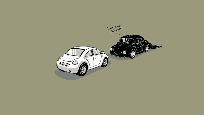 x, artwork, father, vader, cars, darth, hd, beetle, art, volkswagen, fun, 1080P, minimalistic, wallpa