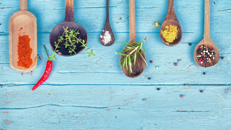 1080P, spoon, food, table, choice, indoors, grains, wood, wellbeing, variation, seasoning, food and drink, spice, plant, ingredient, design, utensils