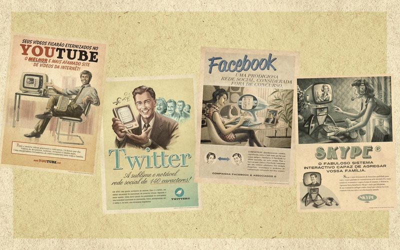 network, 1080P, websites, social, 3d and abstract, vintage