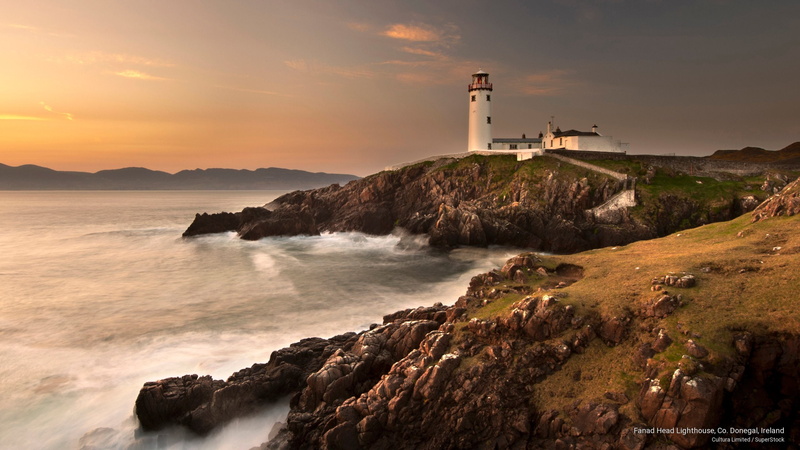 co, 2K, Architecture, fanad, lighthouse, ireland, donegal, head