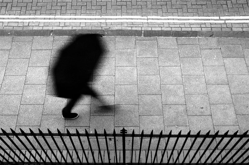 unrecognizable person, outdoors, walking, people, shadow, 1080P, real people, women, umbrella, transportation, city, adult, motion, pedestrian, high angle view