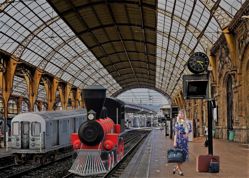 group of people, 1080P, transportation, ceiling, railway station, transport, arch, regional traffic, stay, train, indoors, railroad track, women, railway