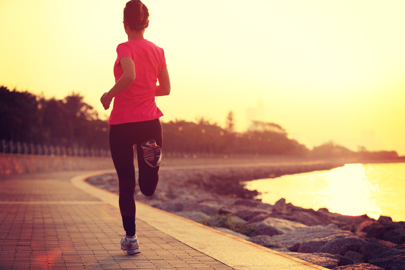 sports, 5K, running, sunset, women