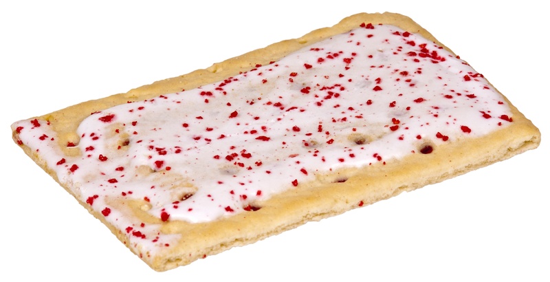red, indoors, white background, bread, close-up, slice, ready-to-eat, pop, meal, no people, cut out, diet, tart, studio shot, single object, unhealthy eating