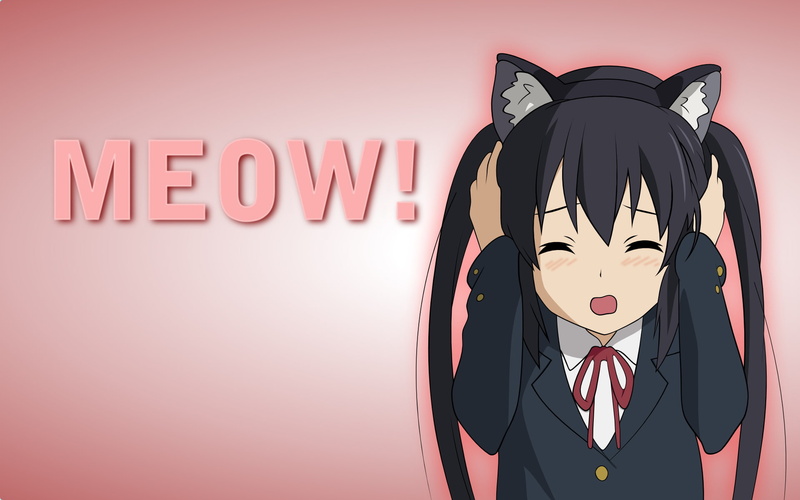 black color, representation, anime girls, art and craft, close-up, focus on foreground, creativity, communication, wall - building feature, K-ON!, no people