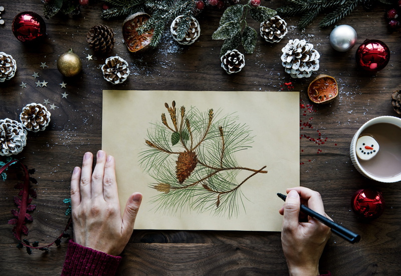 holding, plant, typography, nature, acorn, background, warmth, hot chocolate, occasion, new year, food and drink, celebrate, typo, decoration, holiday