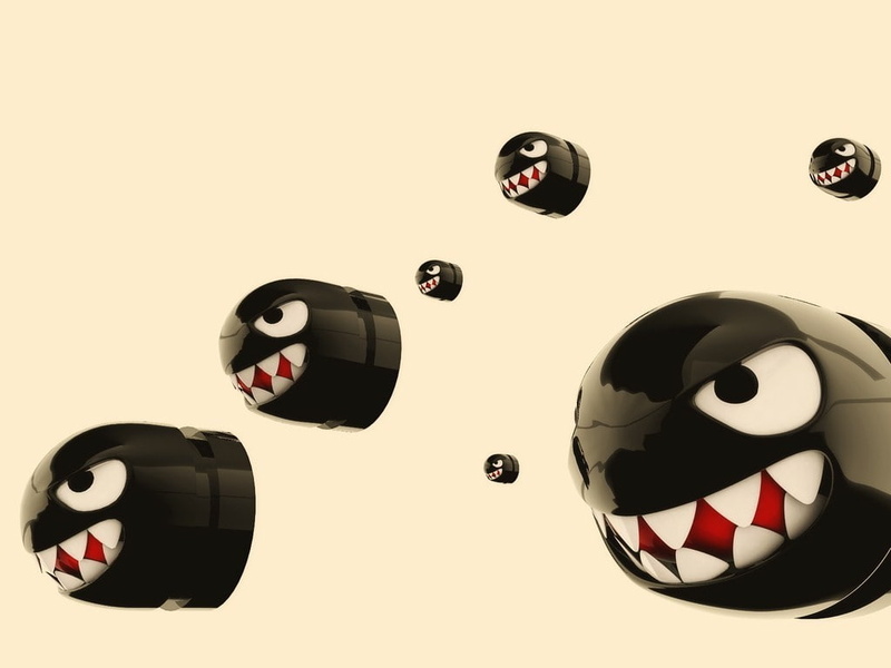 render, simple background, video games, 480P, Bullet Bill, CGI, Super Mario Bros., Super Mario